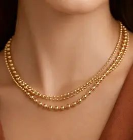 18K Gold Plated Waterproof Chain Necklace - Gold