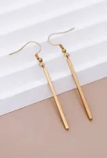 18K Gold Plated Waterproof Stainless Steel Drop Earrings