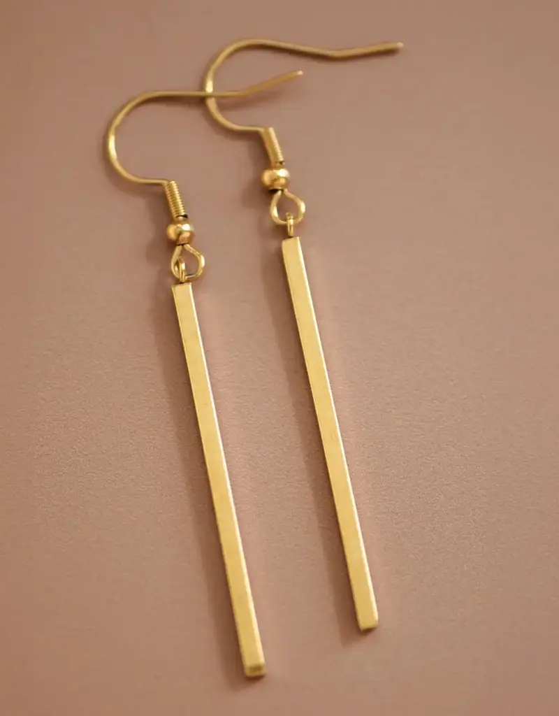 18K Gold Plated Waterproof Stainless Steel Drop Earrings