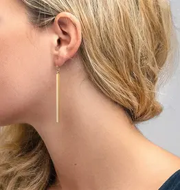 18K Gold Plated Waterproof Stainless Steel Drop Earrings