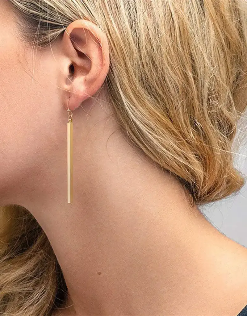 18K Gold Plated Waterproof Stainless Steel Drop Earrings