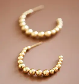 18K Gold Plated Waterproof Hoop Earrings