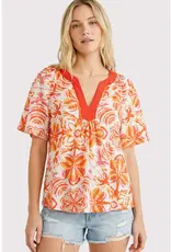 Phoebe Flutter Sleeve Floral Top