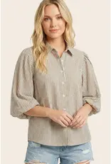 Penny Floral Printed Bubble Sleeve Top