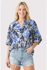 Island Time Floral Bubble Sleeve Top