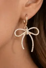 Trendy Gold Bow Knot Earrings