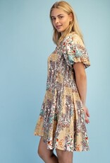 Mary Mixed Print Shirt Dress