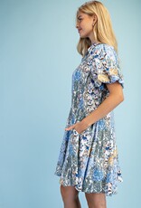 Mary Mixed Print Shirt Dress