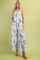 Floral Set Illusion Jumpsuit
