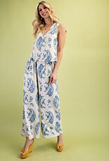 Floral Set Illusion Jumpsuit