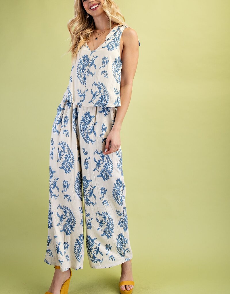 Floral Set Illusion Jumpsuit
