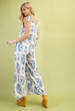 Floral Set Illusion Jumpsuit