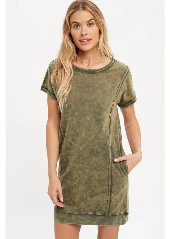 Dee Washed Terry Dress