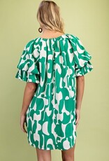 Ginger Geometric Print Loose Fit Dress
