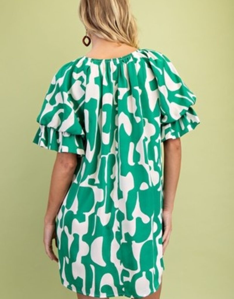 Ginger Geometric Print Loose Fit Dress
