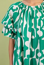 Ginger Geometric Print Loose Fit Dress