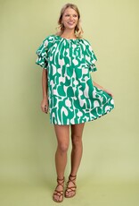 Ginger Geometric Print Loose Fit Dress