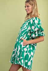 Ginger Geometric Print Loose Fit Dress