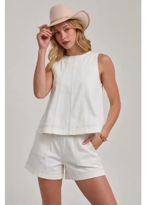 Summer Sleeveless Top and Matching Short Set