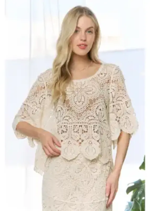 Bethany  Boho Lace Dream Scalloped Edge