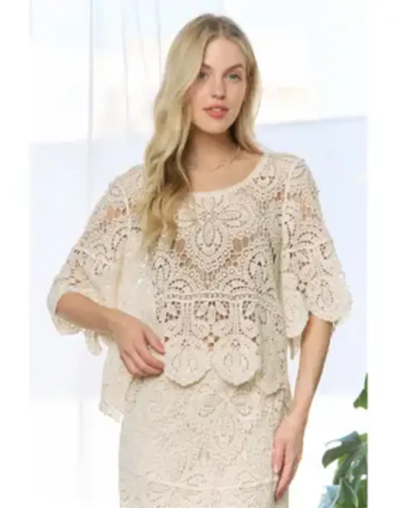 Bethany  Boho Lace Dream Scalloped Edge