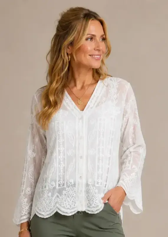 Elaine Eyelet Lace Jacket