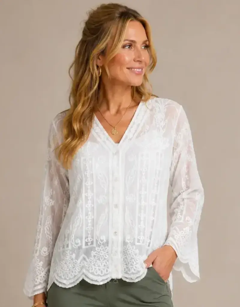 Elaine Eyelet Lace Jacket