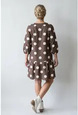 Darla Polka Dot Button Front Dress
