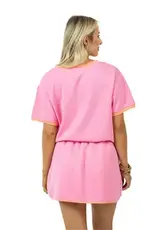 Samatha Top and Skort Set Available in 3 colors Black/White, Pink/Orange, & Yellow/Blue