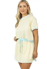 Samatha Top and Skort Set Available in 3 colors Black/White, Pink/Orange, & Yellow/Blue