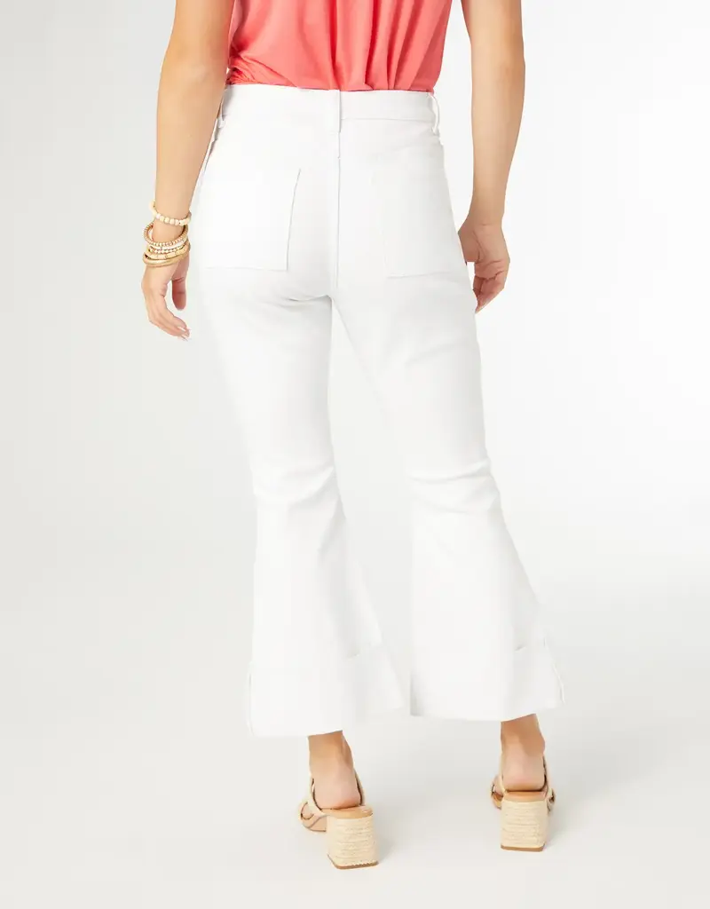 Janet Flare Crop Pant with Cuff