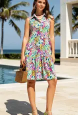 Seaside Glow Collared Dress w/Pockets