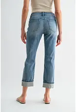 Flord Mid-Rise Straight Crop Cuffed Hem