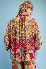 Reese Retro Floral Print Top