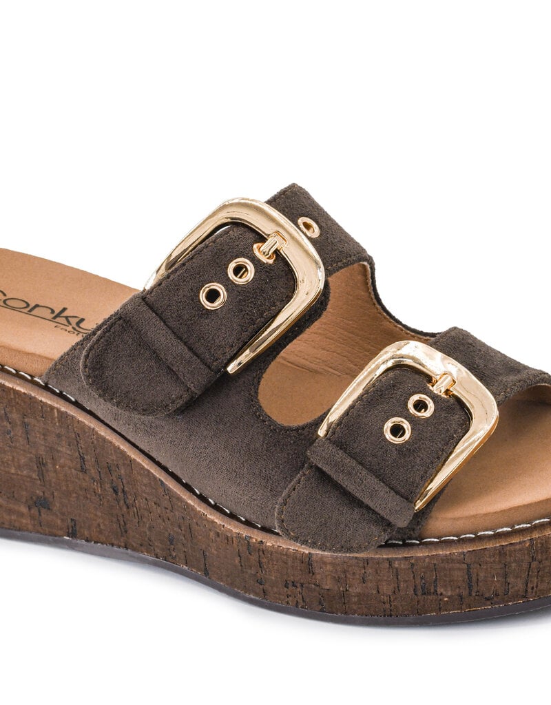 Corkys Double Dare Suede Sandal