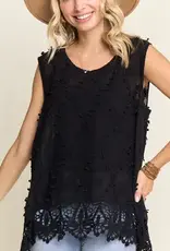 Serina Scallop Bottom Crocheted Tank