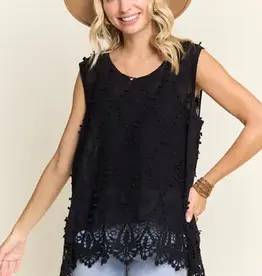 Serina Scallop Bottom Crocheted Tank