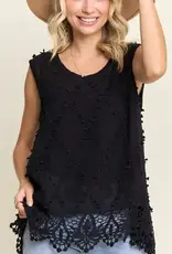 Serina Scallop Bottom Crocheted Tank