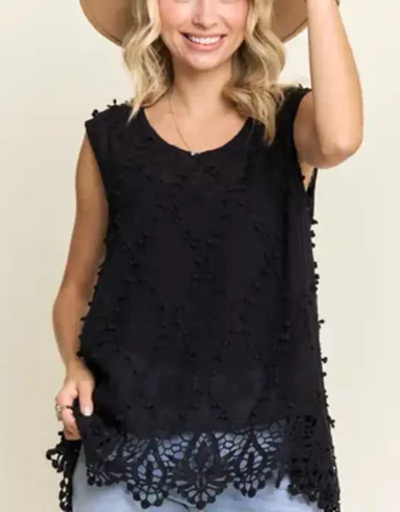 Serina Scallop Bottom Crocheted Tank