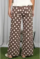 Dana Polka Dot Straight Leg Pant