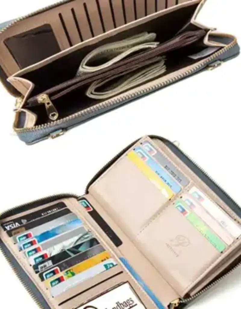 Vickie Wallet on String / Wallet/Cellphone Holder - Natural