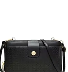 Vickie Wallet on String / Wallet/Cellphone Holder - Black