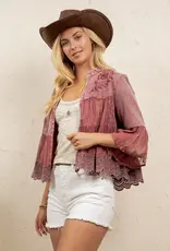 Boho Vintage Cropped Jacket/Top