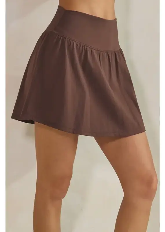 Betsy Buttery Soft Skort with Built-in Shorts