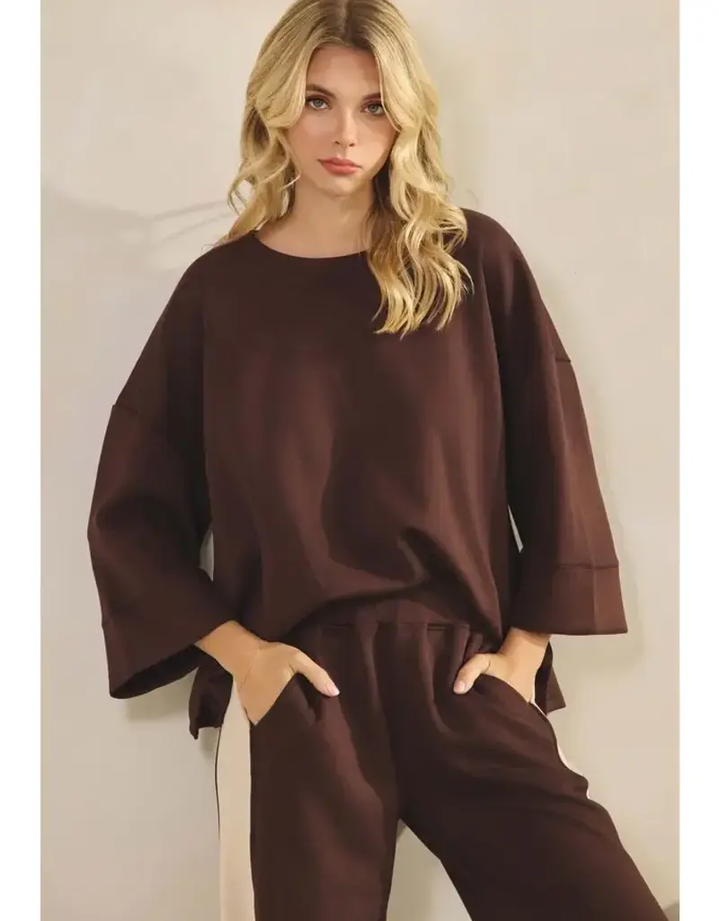 So Relaxed Ultracomfy Two Tone Pant Matching Set