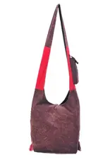 Butterfly Floral Vine Bohemian Hippie Boho Hobo Bag