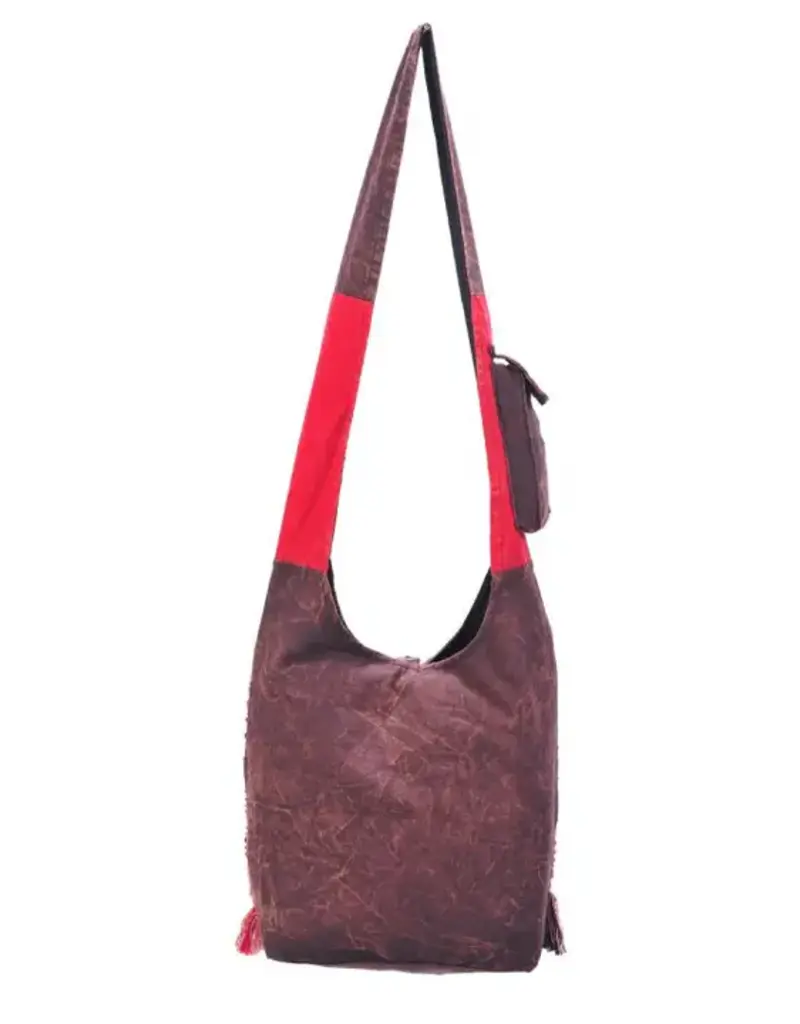 Butterfly Floral Vine Bohemian Hippie Boho Hobo Bag