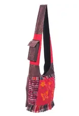 Butterfly Floral Vine Bohemian Hippie Boho Hobo Bag