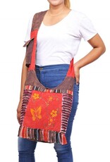 Butterfly Floral Vine Bohemian Hippie Boho Hobo Bag