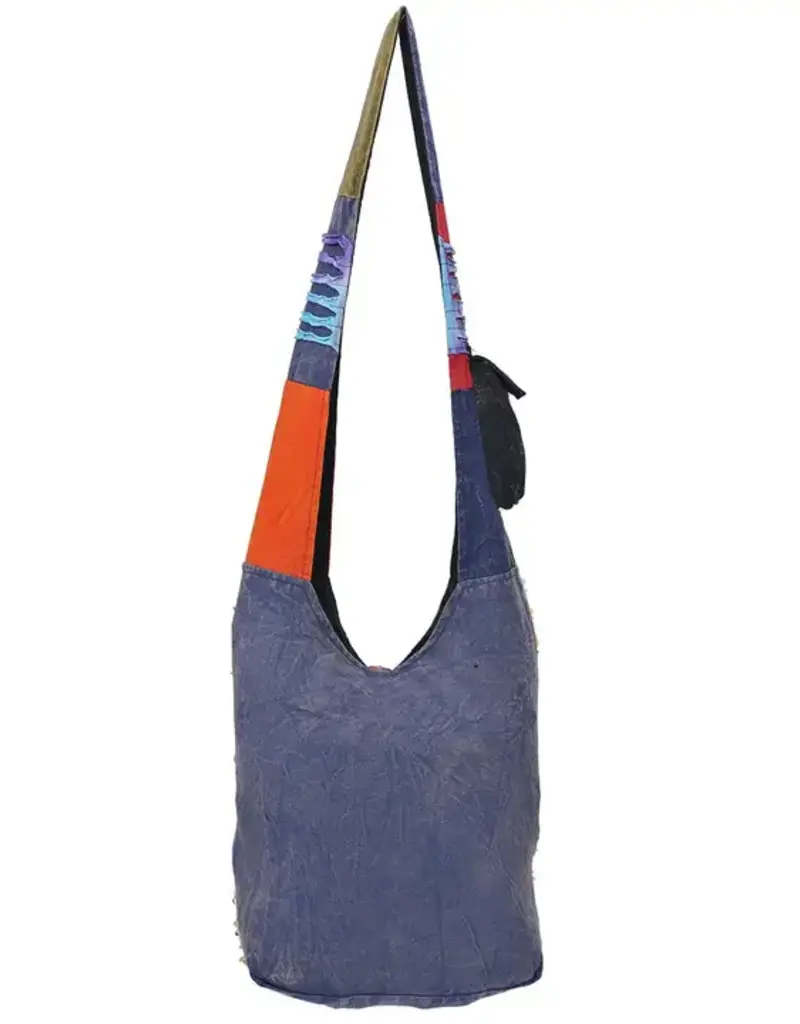 Flora and Fauna Patched Bohemian Hippie Boho Hobo Bag